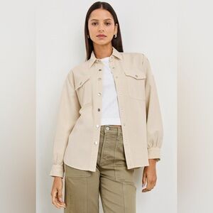 Rails Fern Snap Shirt in Bone Size Medium